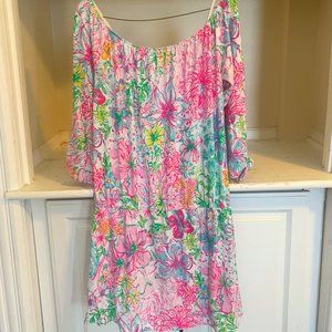 Lana Off-the-shoulder Skort Romper